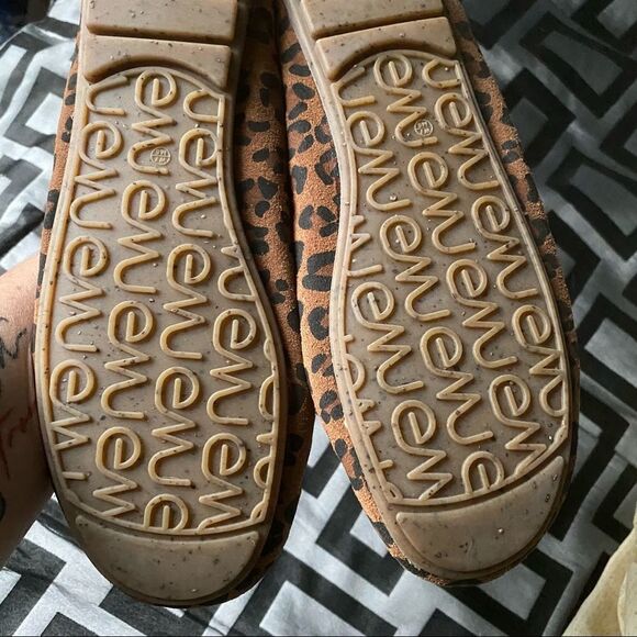 EMU leopard print moccasins house shoes, Women's Moccasin Slippers Micro Suede - Picture 9 of 11